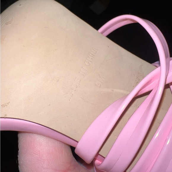 Steve Madden Uplift Pink Strappy Lace Up Ankle Wrap Heels Women’s Size 9 - Picture 6 of 11